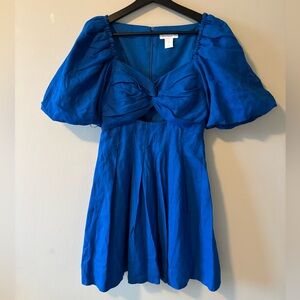 House of Harlow 1960 Vibrant Blue Mini Dress